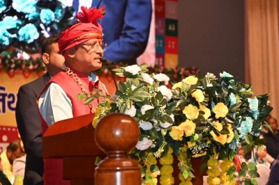 मुख्यमंत्री विष्णु देव साय द्वारा आदिवासी समाज के नवनिर्वाचित विधायकों के सम्मान समारोह में उद्बोधन