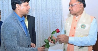 जनसंपर्क विभाग के आयुक्त मयंक श्रीवास्तव ने मुख्यमंत्री साय से की सौजन्य मुलाकात
