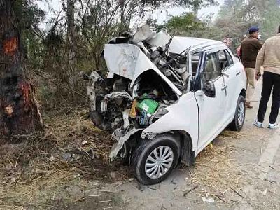 तेज़ रफ़्तार कार पेड़ से जा टकराई, एक ही परिवार के 6 सदस्यों की मौत, पसरा मातम…