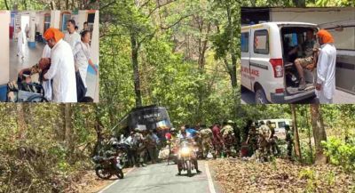 मतदान केंद्र का निरीक्षण कर लौट रहे BSF जवानों की बस पेड़ से टकराई, 17 घायल, 4 की हालत गंभीर 