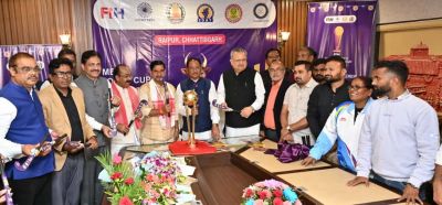 मुख्यमंत्री और विधानसभा अध्यक्ष ने हॉकी मेन्स जूनियर वल्र्ड कप ट्रॉफी 2025 का किया भव्य अनावरण