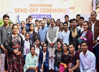 CM विष्णुदेव साय ने यूनिटी मार्च के लिए 68 युवाओं को किया रवाना, सरदार पटेल की कर्मभूमि से स्टैच्यू ऑफ यूनिटी तक पदयात्रा