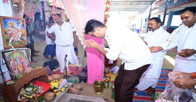 गृह ग्राम बायंग में श्रीरामनाम सप्ताह यज्ञ में शामिल हुए वित्त मंत्री चौधरी गृह ग्राम बायंग में श्रीरामनाम सप्ताह यज्ञ में शामिल हुए वित्त मंत्री चौधरी