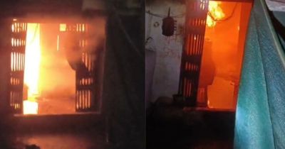 CG : पूजा के दीये से भड़की भीषण आग, गरीब का आशियाना जलकर राख