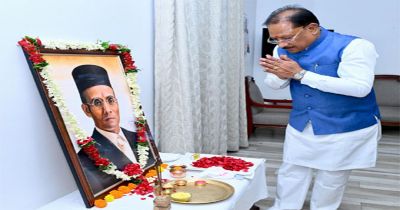 मुख्यमंत्री ने स्वातंत्र्यवीर विनायक दामोदर सावरकर की जयंती पर उन्हें किया नमन मुख्यमंत्री ने स्वातंत्र्यवीर विनायक दामोदर सावरकर की जयंती पर उन्हें किया नमन