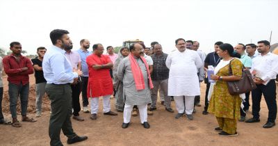 उप मुख्यमंत्री अरुण साव ने इंटिग्रेटेड स्पोर्ट्स स्टेडियम का किया स्थल निरीक्षण