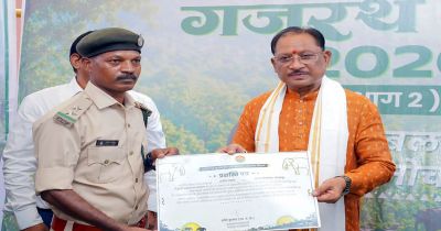 मानव-हाथी सह-अस्तित्व की दिशा में जशपुर की अभिनव पहल गजरथ यात्रा को मिली नई पहचान