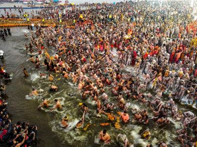 Magh Mela 2026 : महाशिवरात्रि पर संगम में उमड़ा जनसैलाब, माघ मेले के अंतिम दिन टूटा स्नान का रिकॉर्ड, AI कैमरों से रखी जा रही नजर