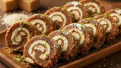 ठंड में ट्राई करें तिल गुड़ काजू कतली रोल, इस यूनिक मिठाई का टेस्ट सबको आएगा बेहद पसंद